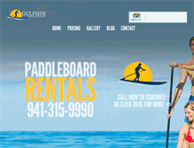 Tablet Screenshot of gulfsidepaddleboards.com